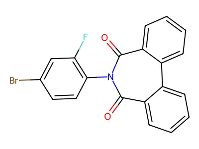 6-(4-Bromo-2-fluorophenyl)benzo[d][2]benzazepine-5,7-dione structure