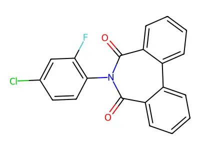 6-(4-Chloro-2-fluorophenyl)benzo[d][2]benzazepine-5,7-dione structure