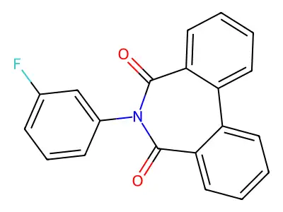 6-(3-Fluorophenyl)benzo[d][2]benzazepine-5,7-dione structure