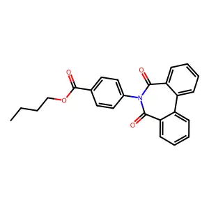 Butyl 4-(5,7-dioxobenzo[d][2]benzazepin-6-yl)benzoate structure