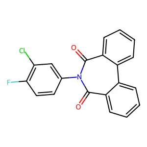 6-(3-Chloro-4-fluorophenyl)benzo[d][2]benzazepine-5,7-dione structure