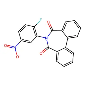 6-(2-Fluoro-5-nitrophenyl)benzo[d][2]benzazepine-5,7-dione structure