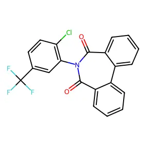 6-[2-Chloro-5-(trifluoromethyl)phenyl]benzo[d][2]benzazepine-5,7-dione structure