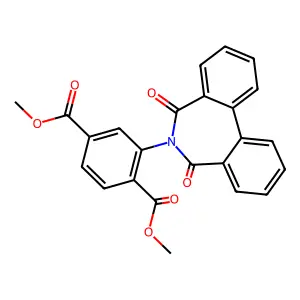Dimethyl 2-(5,7-dioxobenzo[d][2]benzazepin-6-yl)benzene-1,4-dicarboxylate structure