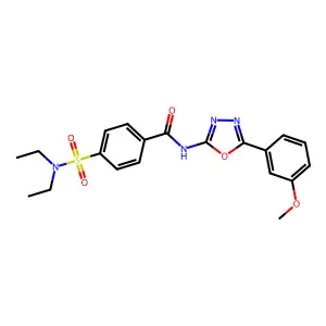 4-(diethylsulfamoyl)-N-[5-(3-methoxyphenyl)-1,3,4-oxadiazol-2-yl]benzamide structure