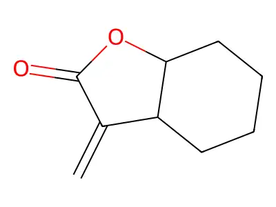 Hexahydro-3-methylenebenzofuran-2(3H)-one structure