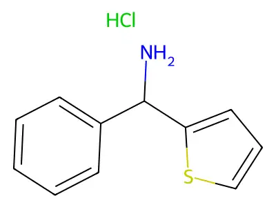 Phenyl(thiophen-2-yl)methanamine structure