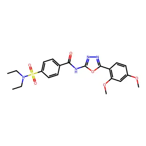 4-(diethylsulfamoyl)-N-[5-(2,4-dimethoxyphenyl)-1,3,4-oxadiazol-2-yl]benzamide structure