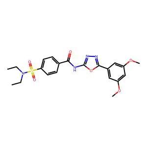 4-(diethylsulfamoyl)-N-[5-(3,5-dimethoxyphenyl)-1,3,4-oxadiazol-2-yl]benzamide structure
