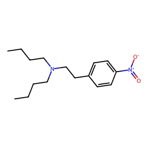n-Butyl-n-[2-(4-nitrophenyl)ethyl]butan-1-amine structure