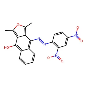 9-[(2,4-Dinitrophenyl)diazenyl]-1,3-dimethylbenzo[f][2]benzofuran-4-ol structure