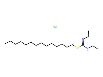 Pseudourea, 1,3-diethyl-2-tetradecyl-2-thio-, hydriodide structure