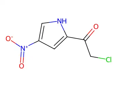2-chloro-1-(4-nitro-1H-pyrrol-2-yl)ethan-1-one structure