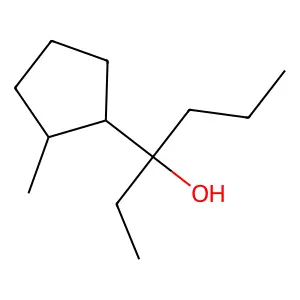 3-(2-Methylcyclopentyl)hexan-3-ol structure