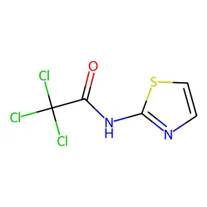 2,2,2-trichloro-N-(1,3-thiazol-2-yl)acetamide structure
