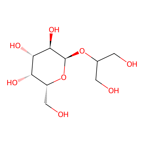 2-(alpha-D-galactosyl)glycerol structure