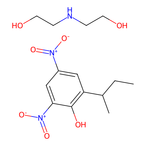 Dinoseb-diolamine structure