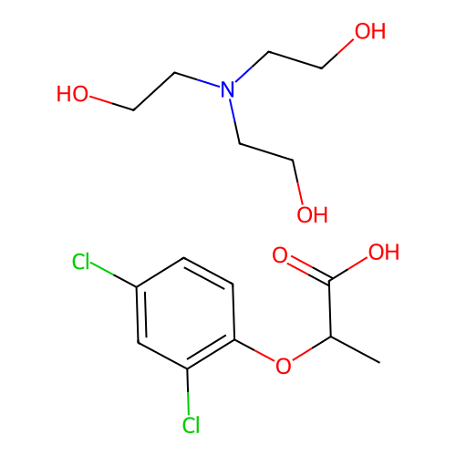 2,4-DP, triethanolamine salt structure