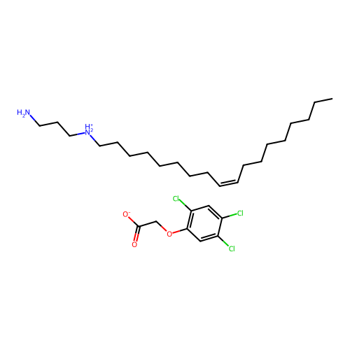2,4,5-T N-oleyl-1,3-propylenediamine salt structure