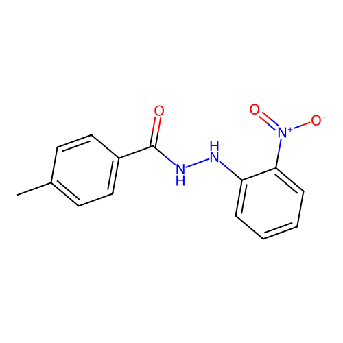 4-methyl-N'-(2-nitrophenyl)benzohydrazide structure