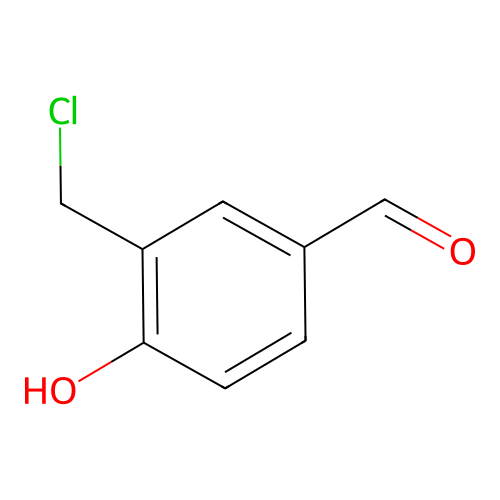 Benzaldehyde, 3-(chloromethyl)-4-hydroxy- structure