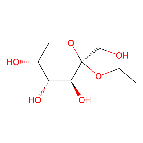 Ethyl b-D-fructopyranoside structure