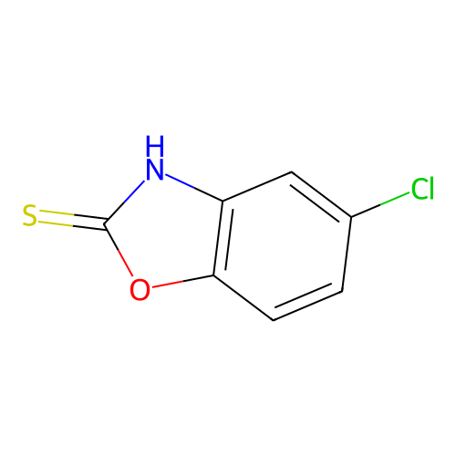 5-Chloro-2-mercaptobenzoxazole structure