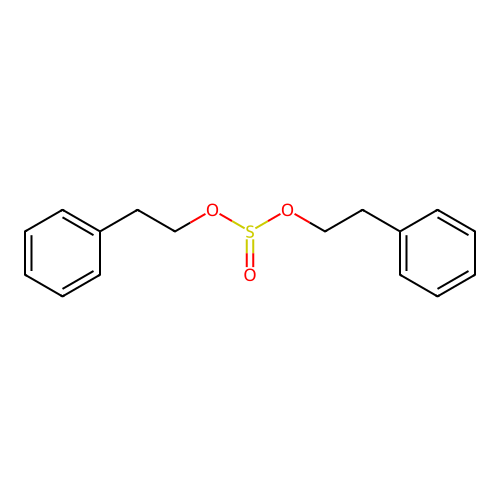 Sulfurous acid, bis(2-phenylethyl) ester structure