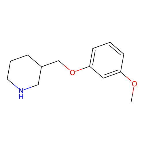 3-[(3-Methoxyphenoxy)methyl]piperidine structure