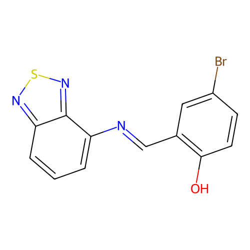 2-[(2,1,3-Benzothiadiazol-4-ylimino)methyl]-4-bromophenol structure