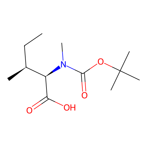 Boc-N-Me-D-Allo-Ile-OH structure