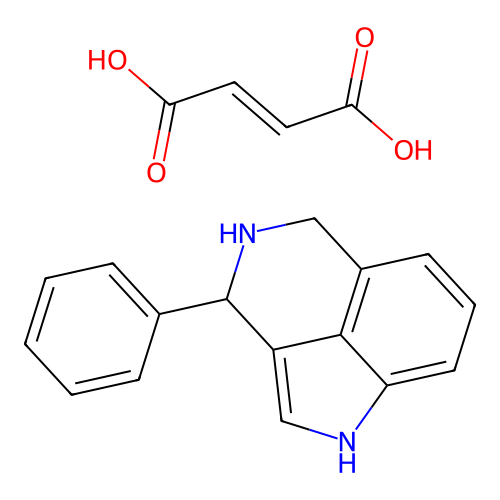 Pyrrolo(4,3,2-de)isoquinoline, 1,3,4,5-tetrahydro-3-phenyl-, maleate structure