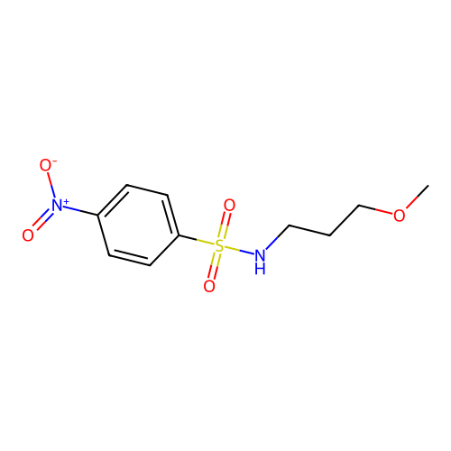 N-(3-methoxypropyl)-4-nitrobenzenesulfonamide structure