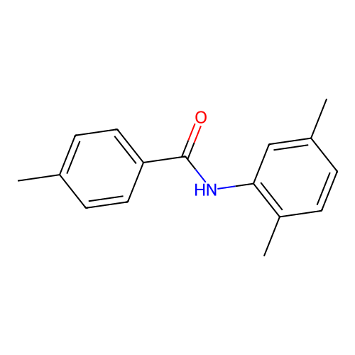 N-(2,5-dimethylphenyl)-4-methylbenzamide structure