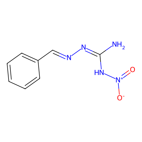 1-(Benzylideneamino)-3-nitroguanidine structure