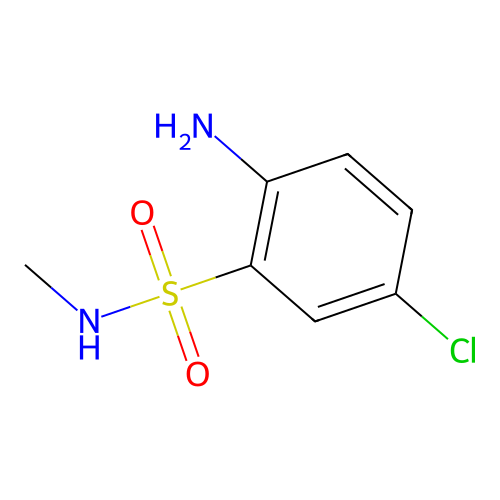 2-amino-5-chloro-N-methylbenzenesulfonamide structure