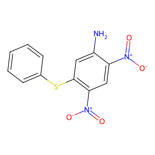 2,4-Dinitro-5-phenylsulfanylaniline structure