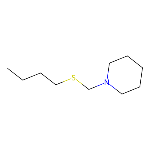 1-[(Butylthio)methyl]piperidine structure