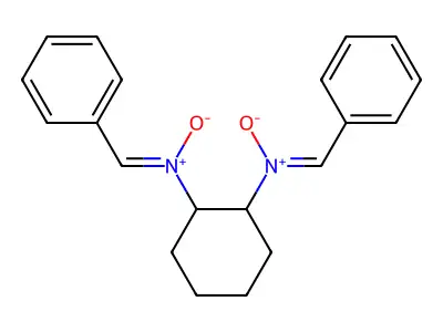 N,N'-dibenzylidene(cyclohexyl)-1,2-bis(azane oxide) structure