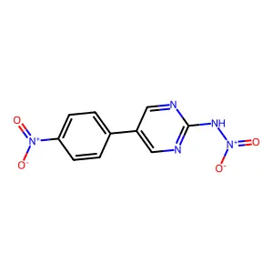 N-[5-(4-nitrophenyl)pyrimidin-2-yl]nitramide structure