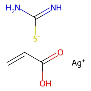 银;硫代亚氨基甲酸酯;丙烯酸 structure