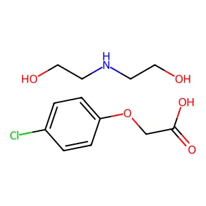 Acetic acid, (4-chlorophenoxy)-, compd. with 2,2'-iminobis(ethanol) (1:1) structure