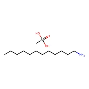 Arsonic acid, methyl-, compd. with 1-dodecanamine (1:1) structure