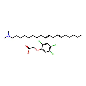 2,4,5-T N,N-dimethyllinoleylamine salt structure