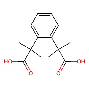 2-[2-(2-Carboxypropan-2-yl)phenyl]-2-methylpropanoic acid structure
