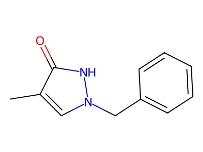 1-benzyl-4-methyl-1H-pyrazol-3-ol structure