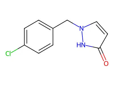 1-[(4-Chlorophenyl)methyl]-1H-pyrazol-3-ol structure