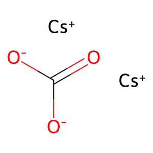 碳酸銫 structure