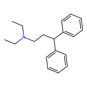 N,N-diethyl-3,3-diphenylpropan-1-amine structure