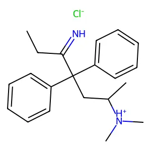 3-Hexanimine, 5-(N,N-dimethylamino)methyl-4,4-diphenyl-, hydrochloride structure